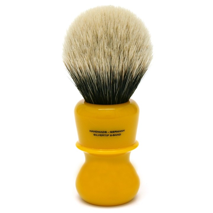 Shavemac Shaving Brush RB3 Silvertip 2-Band 50mm Butterscotch