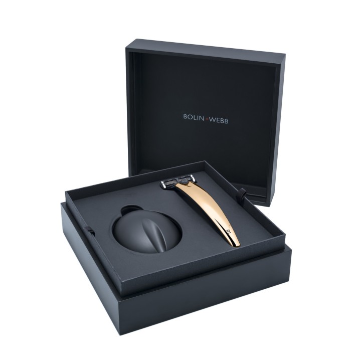 Bolin Webb R1 Gold 24 Razor and Stand