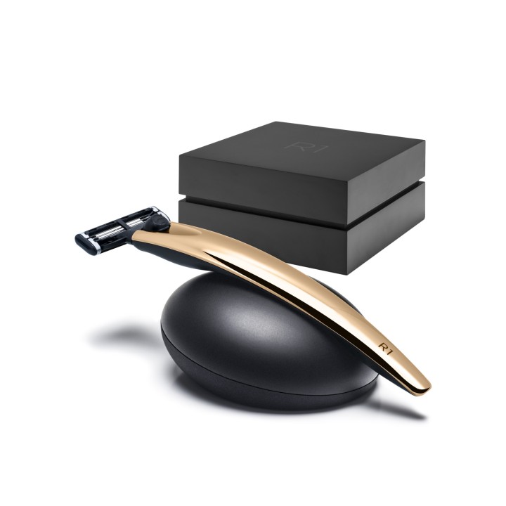 Bolin Webb R1 Gold 24 Razor and Stand