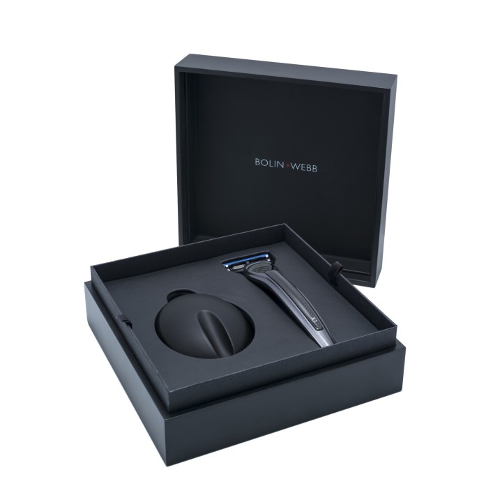 Bolin Webb X1 Carbon Razor and Stand