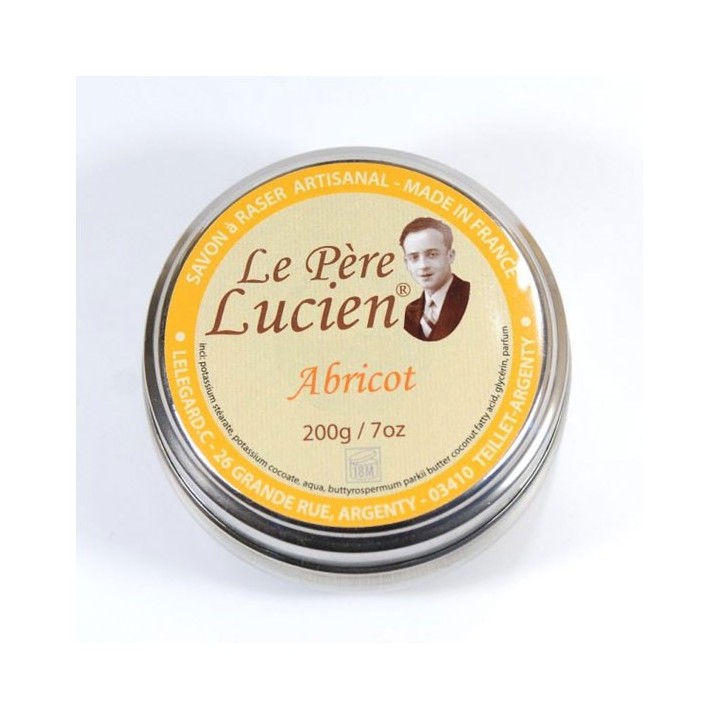 Jabón de Afeitar Artesanal Albaricoque Le Perè Lucien Bol 200gr.