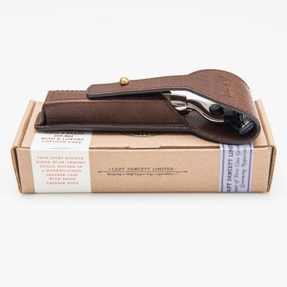 Captain Fawcett Mach 3 Razor wiht Leather Case