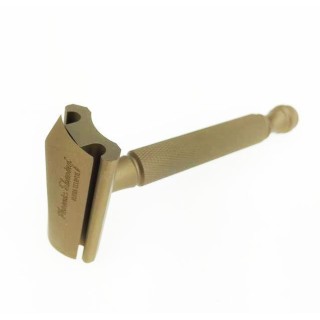 Phoenix Artisan Accoutrements Classic Shaving Razor Alpha Ecliptic Slant Aluminum Bronze