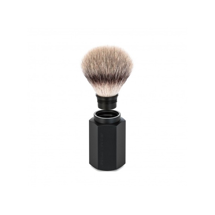 Mühle Shaving Brush Hexagon Graphite Silvertip Fibre