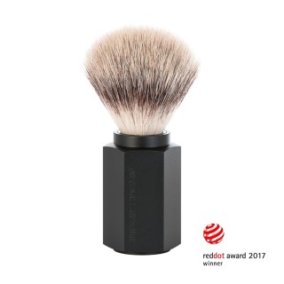 Mühle Shaving Brush Hexagon Graphite Silvertip Fibre