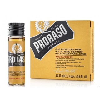 Aceite Caliente Para Barba Proraso (4 Frascos x 17 ml.)