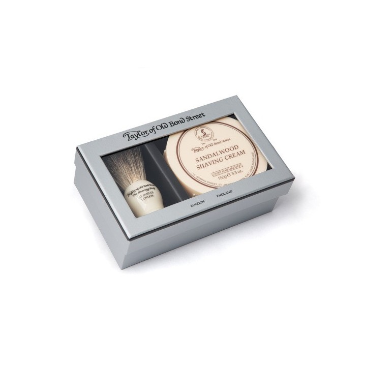 Pure Badger Brush & Sandalwood Bowl Gift Box Set