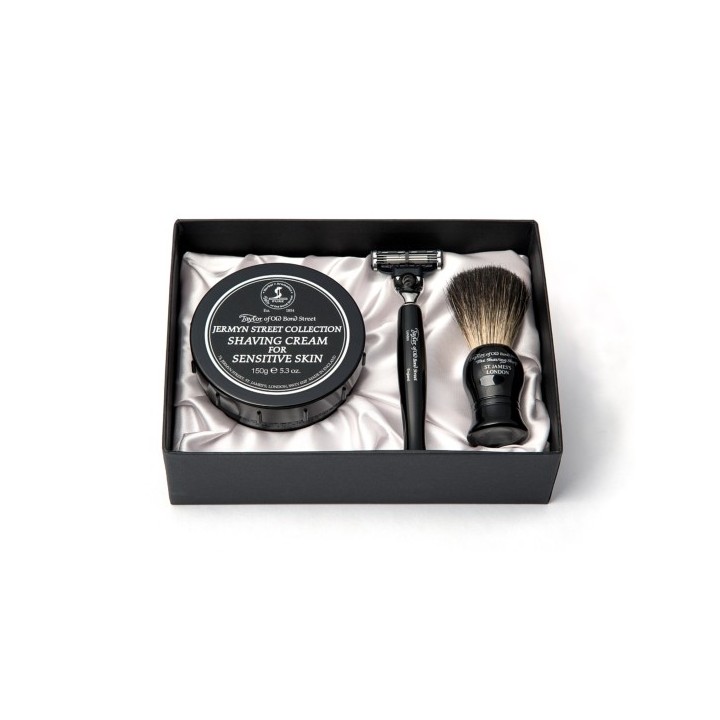 Taylor of Old Bond Street Jermyn Street Collection Shaving Cream, brush and razor Gift Box Set