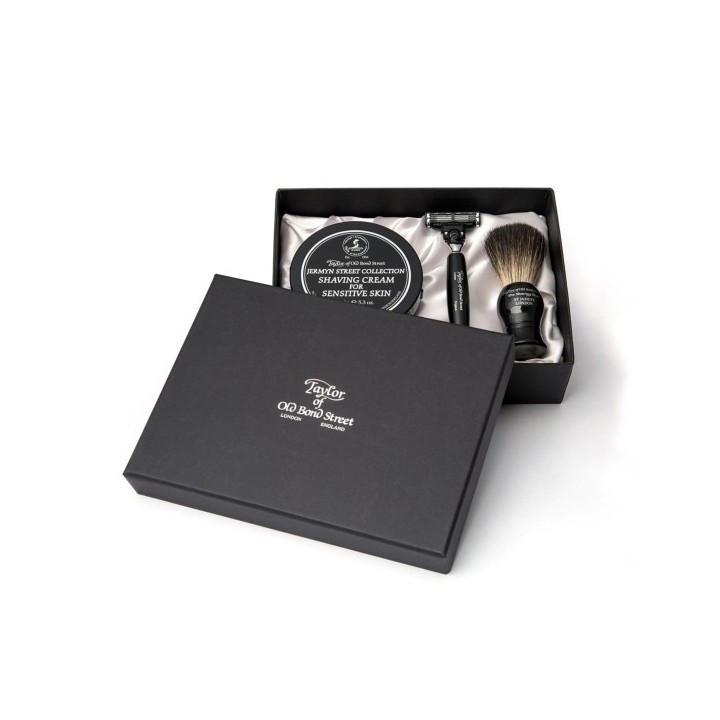 Taylor of Old Bond Street Jermyn Street Collection Shaving Cream, brush and razor Gift Box Set