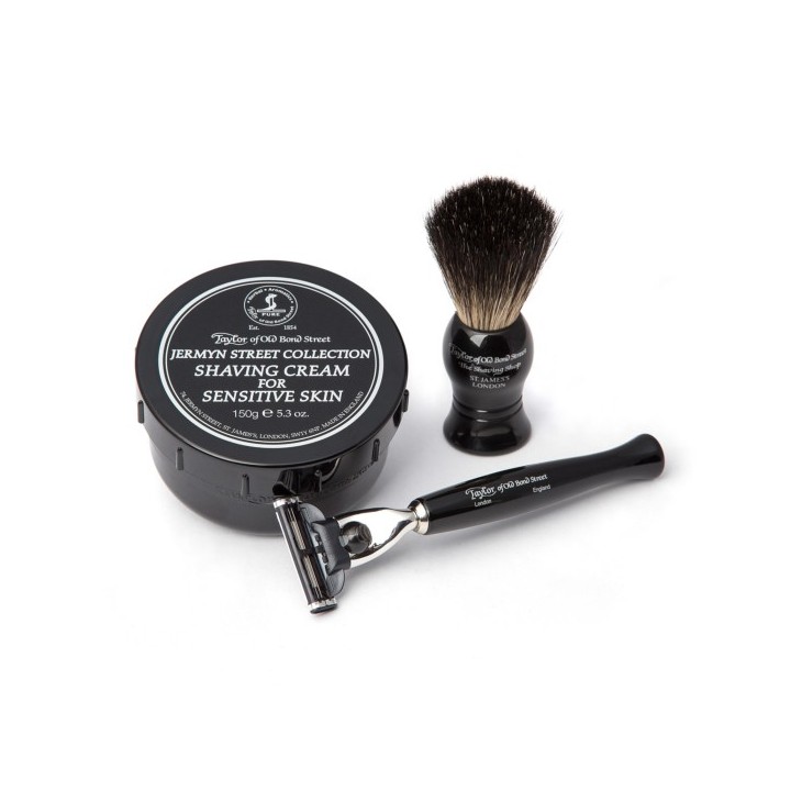 Taylor of Old Bond Street Jermyn Street Collection Shaving Cream, brush and razor Gift Box Set