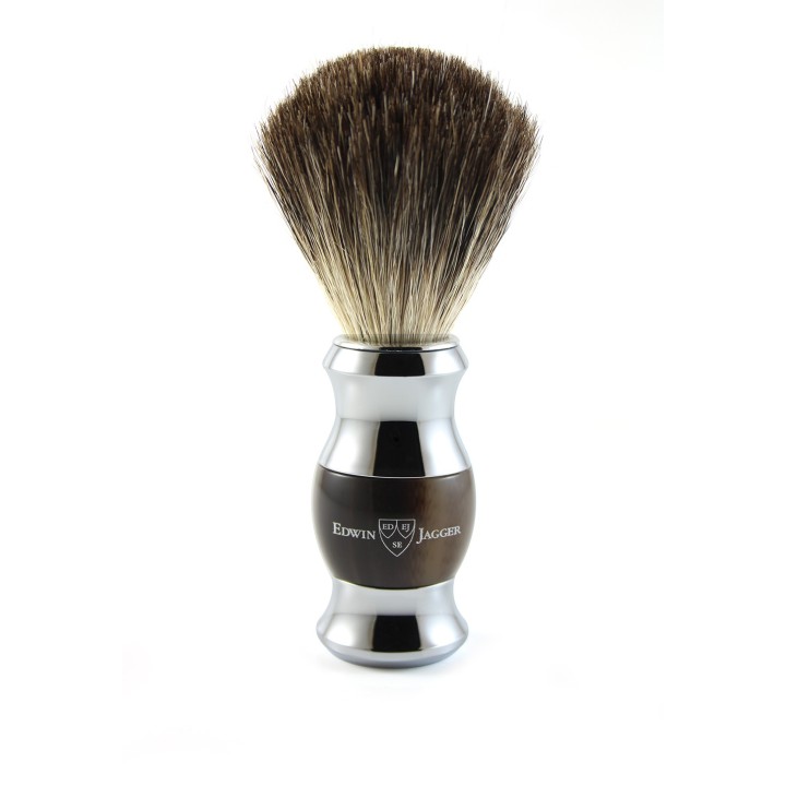 Brocha de Afeitar Pure Badger Imitación Cuerno Edwin Jagger
