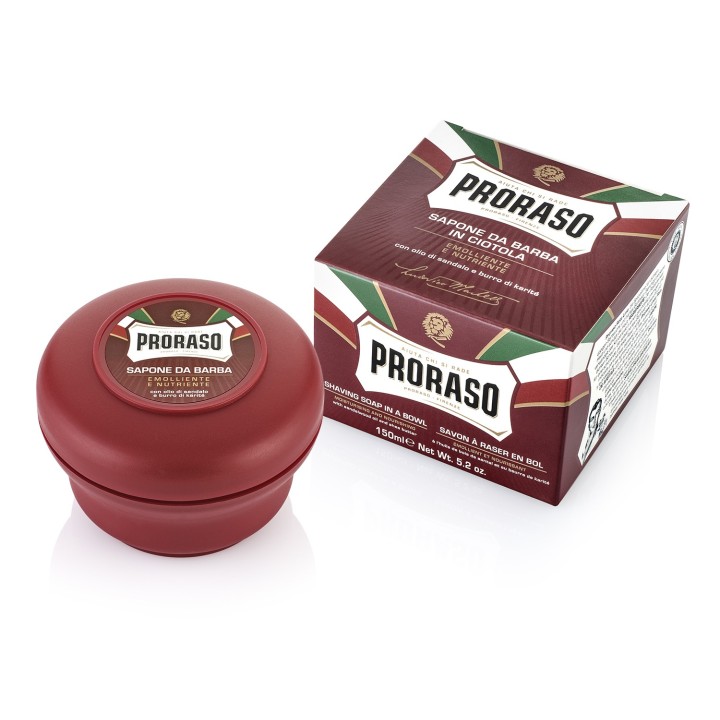 Proraso Bowl Shaving Soap Sandalwood & Shea Butter 150ml.