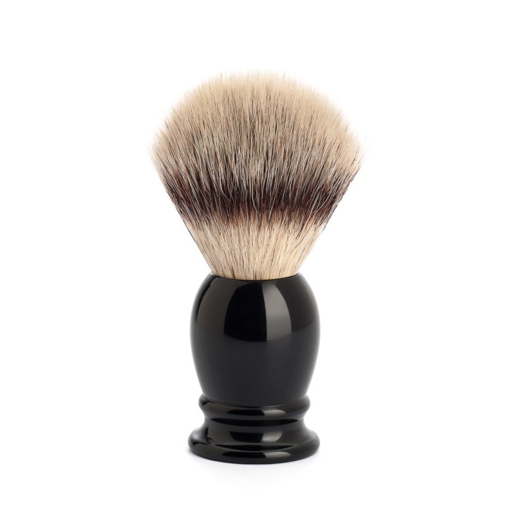 Mühle Shaving Brush Fibre Silvertip Black Resin M