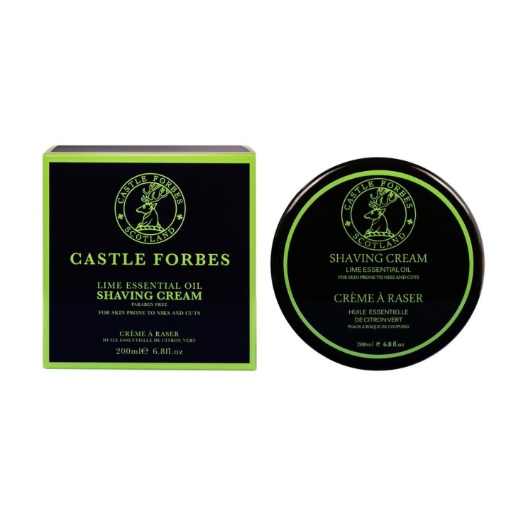 Castle Forbes Lime Essential Oil Shaving Cream 200ml