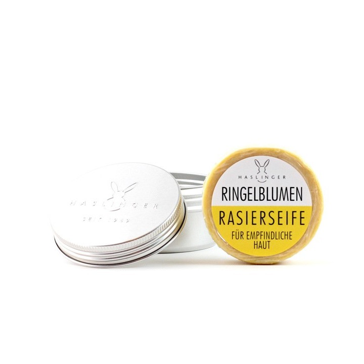 Haslinger Calendula Shaving Soap with Case 60gr