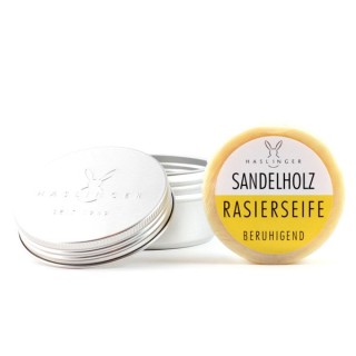 Haslinger Sandalwood Shaving Soap with Case 60gr